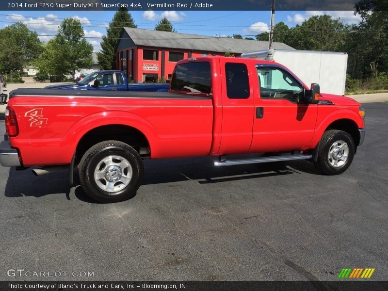Vermillion Red / Adobe 2014 Ford F250 Super Duty XLT SuperCab 4x4