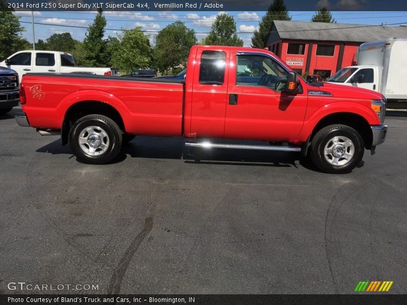 Vermillion Red / Adobe 2014 Ford F250 Super Duty XLT SuperCab 4x4