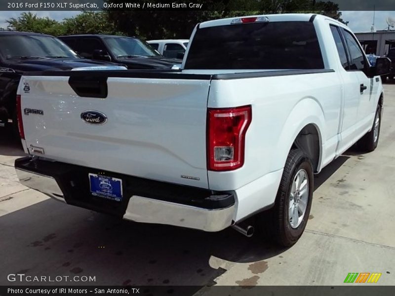 Oxford White / Medium Earth Gray 2016 Ford F150 XLT SuperCab