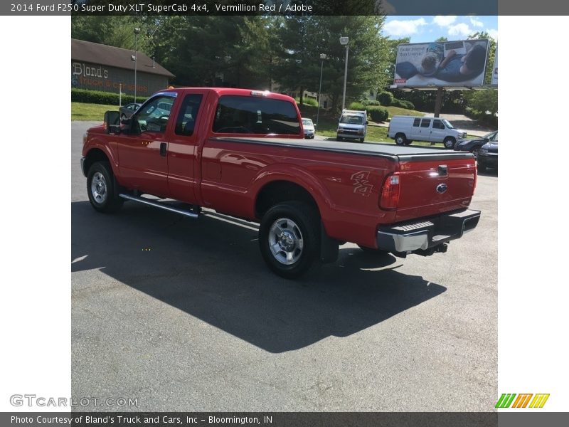 Vermillion Red / Adobe 2014 Ford F250 Super Duty XLT SuperCab 4x4