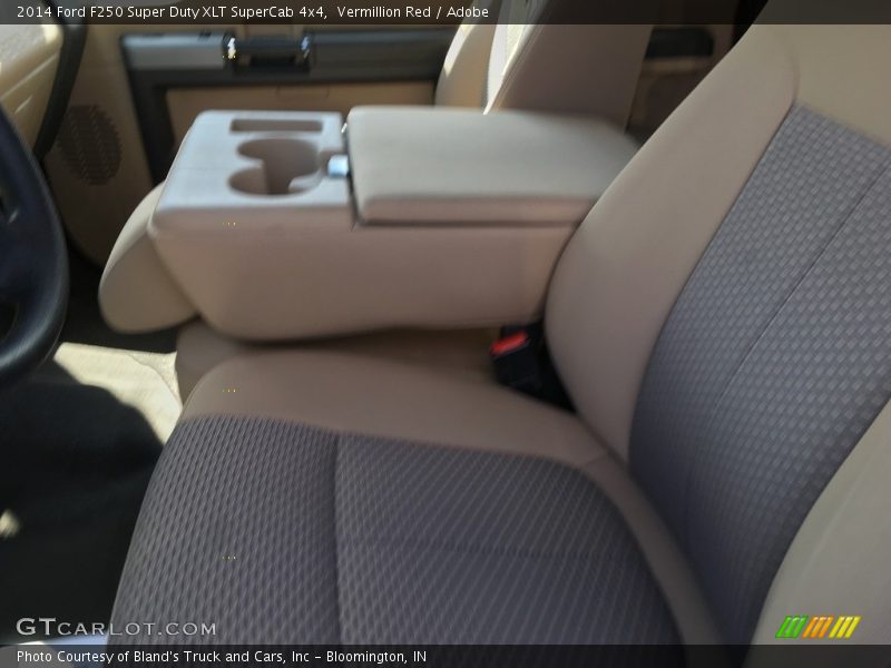 Vermillion Red / Adobe 2014 Ford F250 Super Duty XLT SuperCab 4x4
