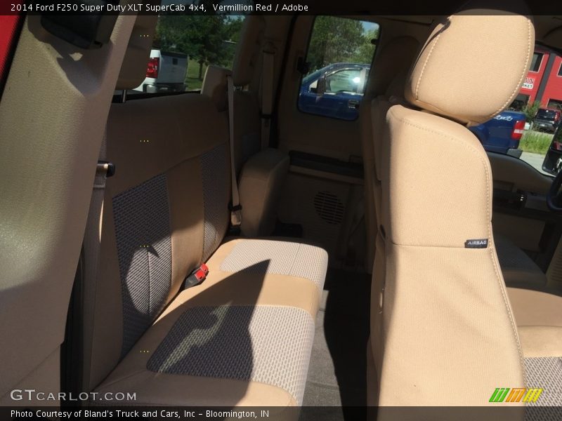 Vermillion Red / Adobe 2014 Ford F250 Super Duty XLT SuperCab 4x4