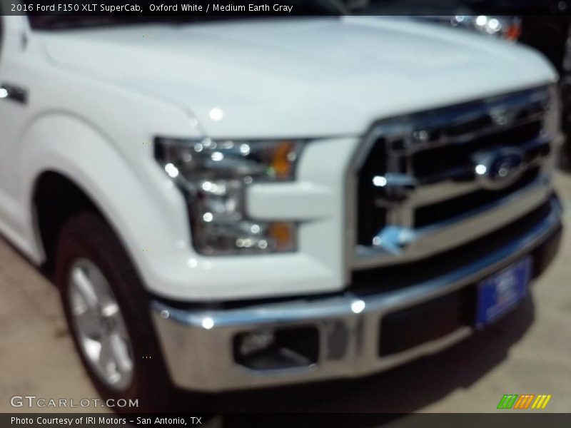 Oxford White / Medium Earth Gray 2016 Ford F150 XLT SuperCab