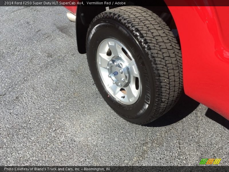 Vermillion Red / Adobe 2014 Ford F250 Super Duty XLT SuperCab 4x4