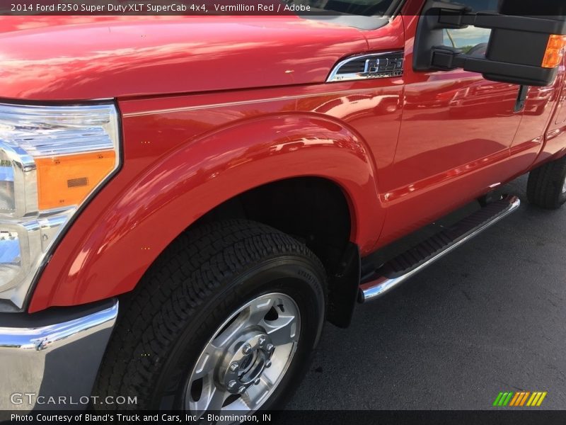 Vermillion Red / Adobe 2014 Ford F250 Super Duty XLT SuperCab 4x4