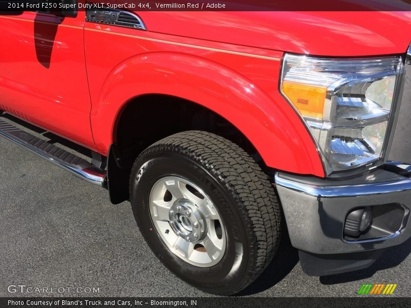 Vermillion Red / Adobe 2014 Ford F250 Super Duty XLT SuperCab 4x4