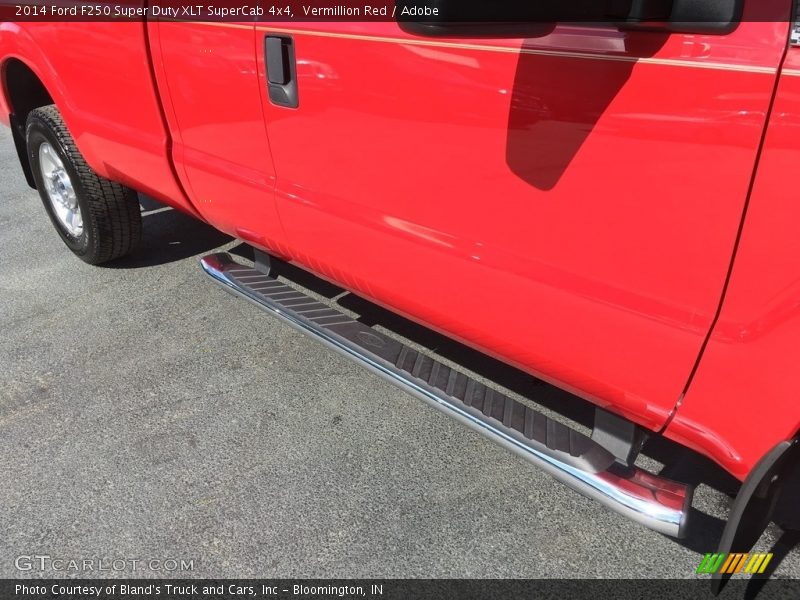Vermillion Red / Adobe 2014 Ford F250 Super Duty XLT SuperCab 4x4