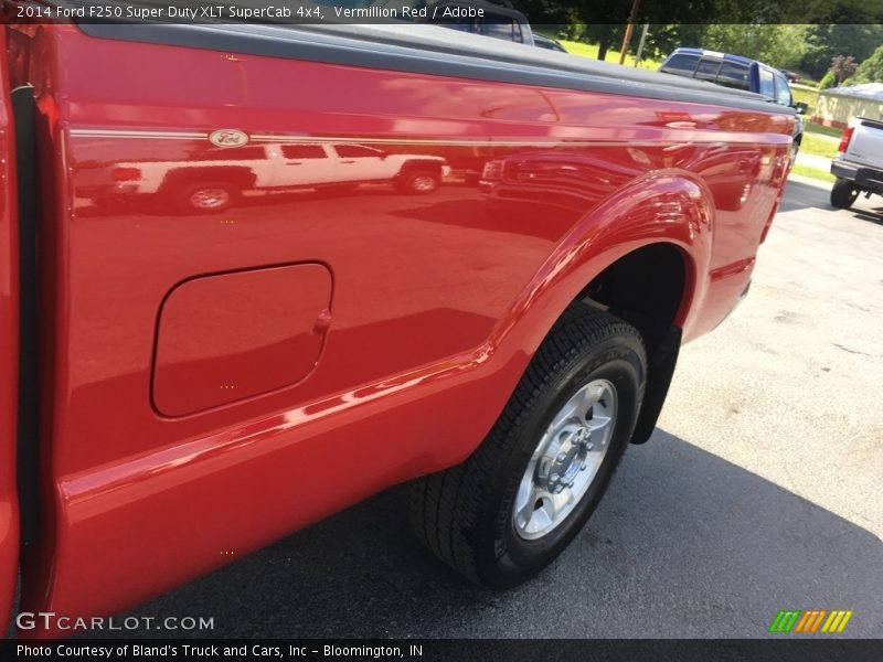 Vermillion Red / Adobe 2014 Ford F250 Super Duty XLT SuperCab 4x4