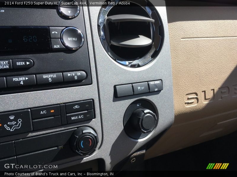 Vermillion Red / Adobe 2014 Ford F250 Super Duty XLT SuperCab 4x4