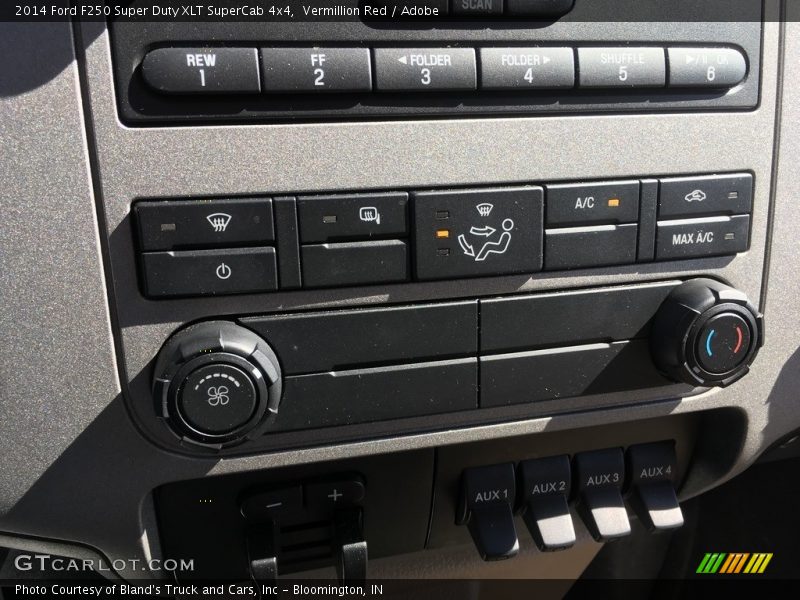 Vermillion Red / Adobe 2014 Ford F250 Super Duty XLT SuperCab 4x4