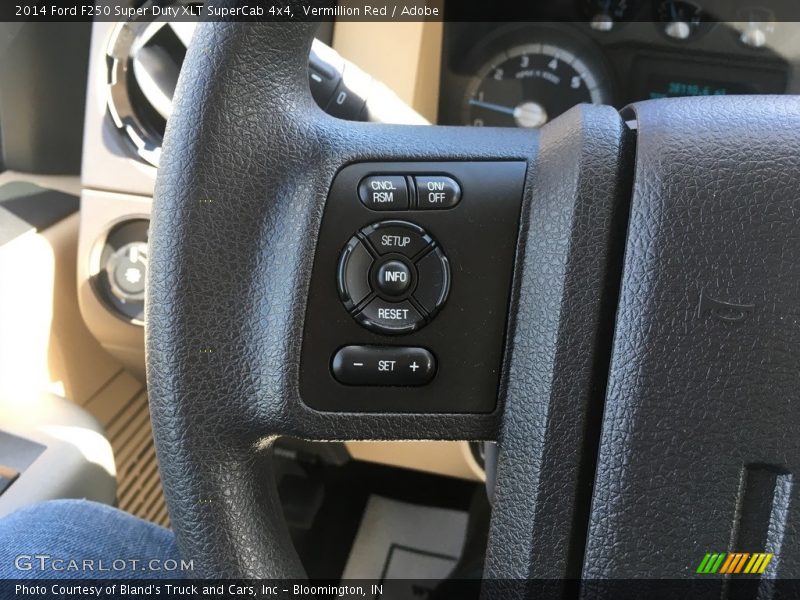 Vermillion Red / Adobe 2014 Ford F250 Super Duty XLT SuperCab 4x4