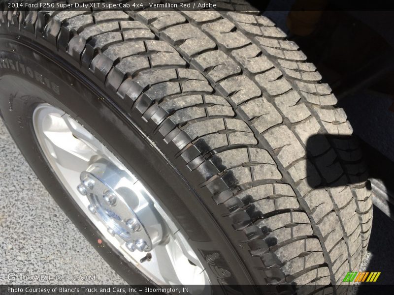 Vermillion Red / Adobe 2014 Ford F250 Super Duty XLT SuperCab 4x4