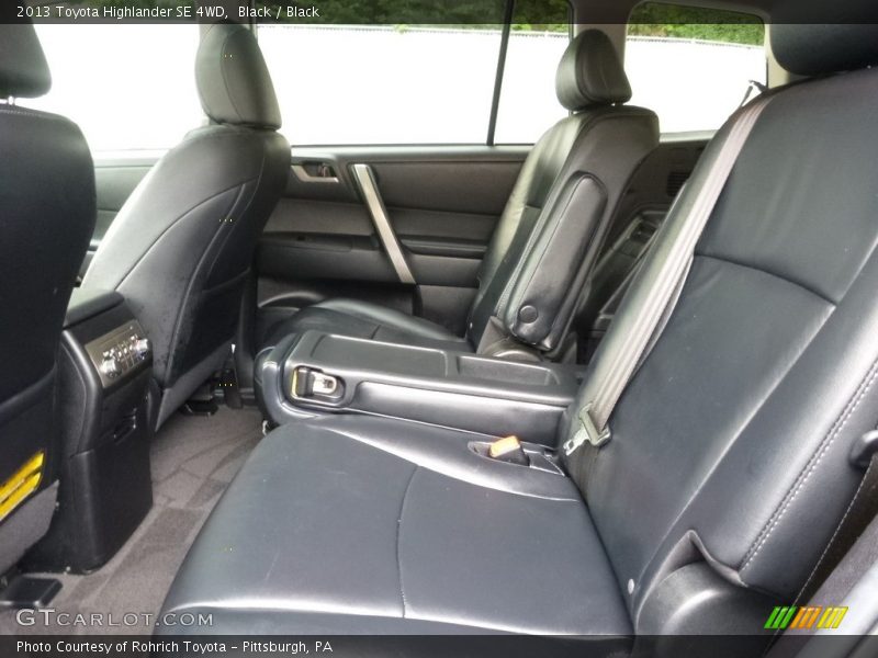 Black / Black 2013 Toyota Highlander SE 4WD