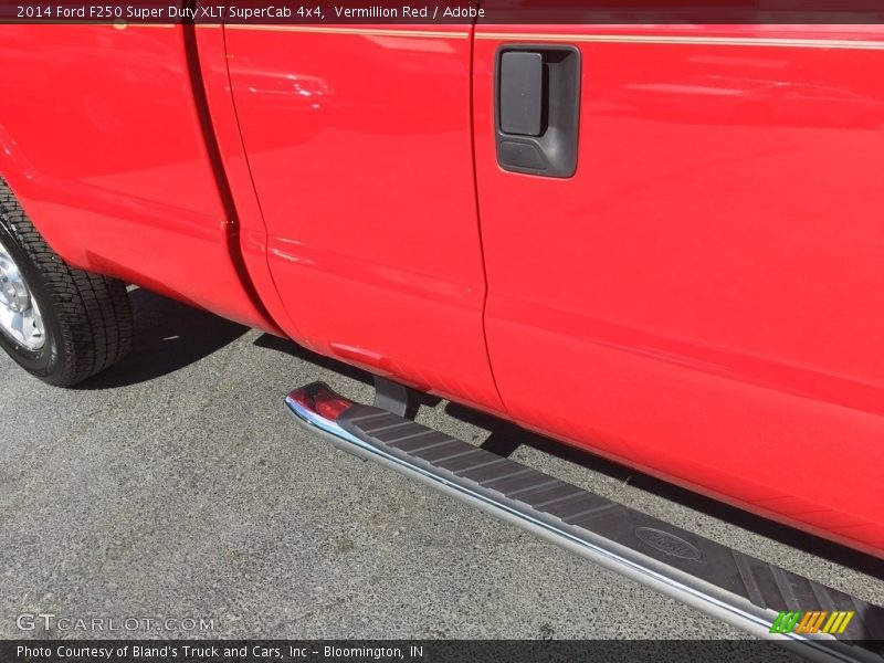 Vermillion Red / Adobe 2014 Ford F250 Super Duty XLT SuperCab 4x4