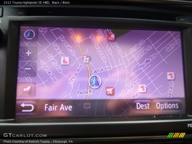 Black / Black 2013 Toyota Highlander SE 4WD