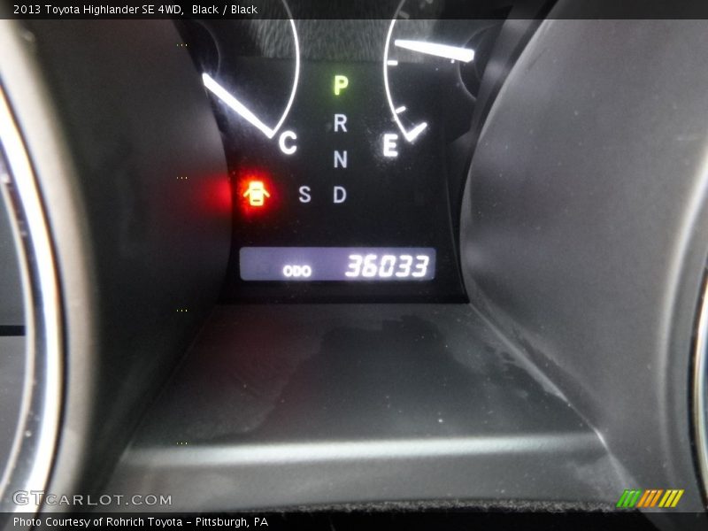 Black / Black 2013 Toyota Highlander SE 4WD