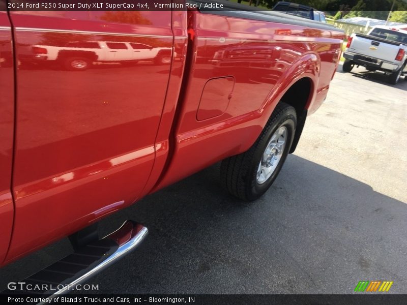 Vermillion Red / Adobe 2014 Ford F250 Super Duty XLT SuperCab 4x4
