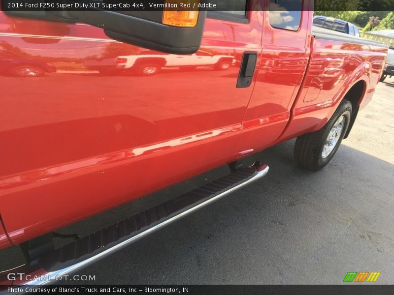 Vermillion Red / Adobe 2014 Ford F250 Super Duty XLT SuperCab 4x4