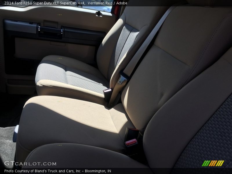 Vermillion Red / Adobe 2014 Ford F250 Super Duty XLT SuperCab 4x4