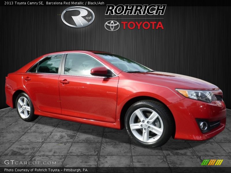 Barcelona Red Metallic / Black/Ash 2013 Toyota Camry SE