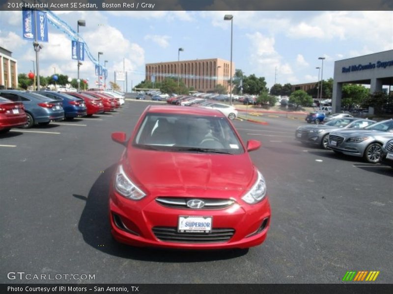 Boston Red / Gray 2016 Hyundai Accent SE Sedan