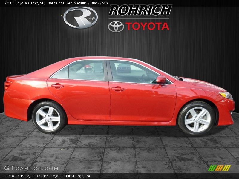 Barcelona Red Metallic / Black/Ash 2013 Toyota Camry SE