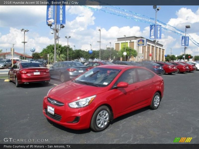 Boston Red / Gray 2016 Hyundai Accent SE Sedan