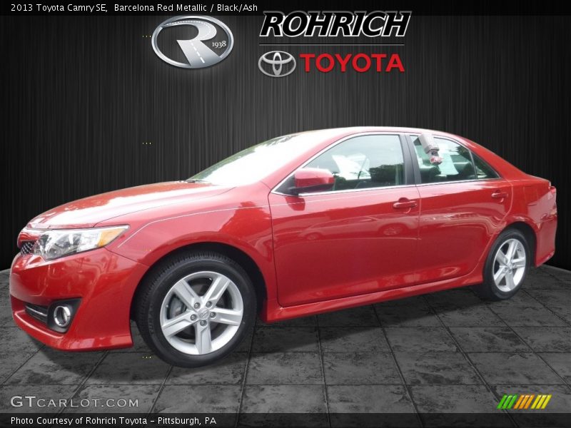 Barcelona Red Metallic / Black/Ash 2013 Toyota Camry SE