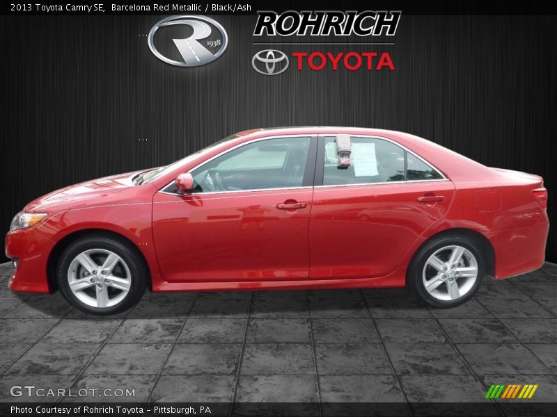 Barcelona Red Metallic / Black/Ash 2013 Toyota Camry SE