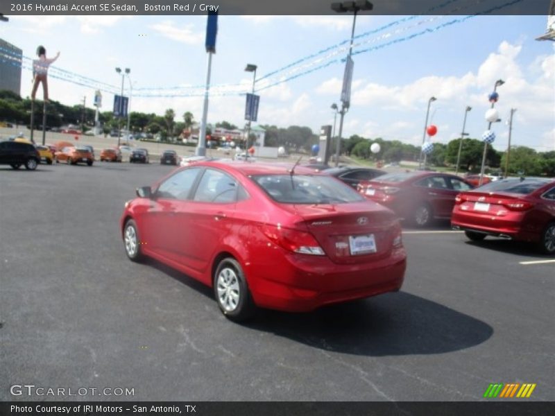 Boston Red / Gray 2016 Hyundai Accent SE Sedan