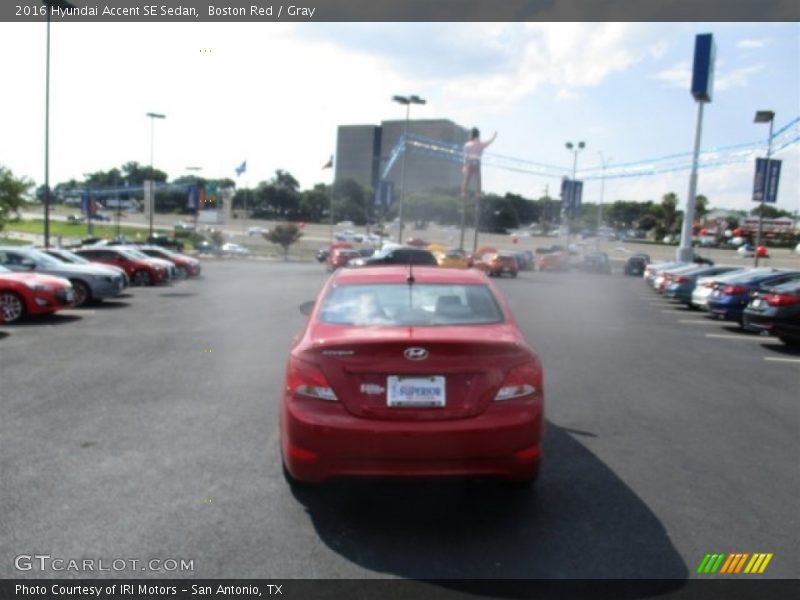 Boston Red / Gray 2016 Hyundai Accent SE Sedan