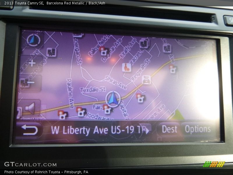 Barcelona Red Metallic / Black/Ash 2013 Toyota Camry SE