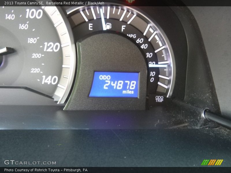Barcelona Red Metallic / Black/Ash 2013 Toyota Camry SE