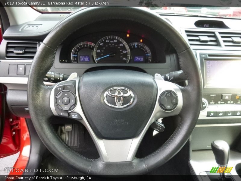 Barcelona Red Metallic / Black/Ash 2013 Toyota Camry SE