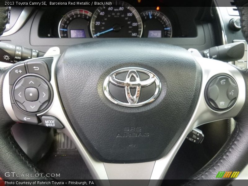 Barcelona Red Metallic / Black/Ash 2013 Toyota Camry SE