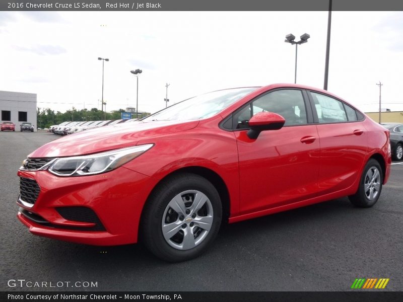 Red Hot / Jet Black 2016 Chevrolet Cruze LS Sedan