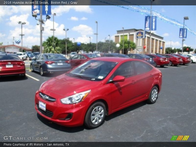 Boston Red / Gray 2016 Hyundai Accent SE Sedan