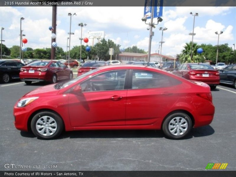 Boston Red / Gray 2016 Hyundai Accent SE Sedan