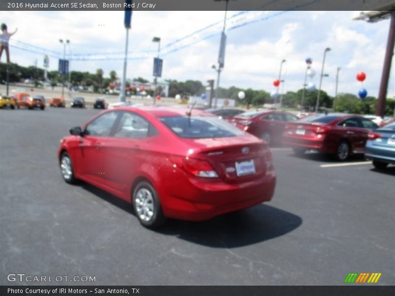 Boston Red / Gray 2016 Hyundai Accent SE Sedan