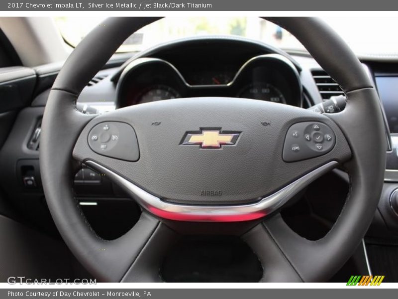 Silver Ice Metallic / Jet Black/Dark Titanium 2017 Chevrolet Impala LT