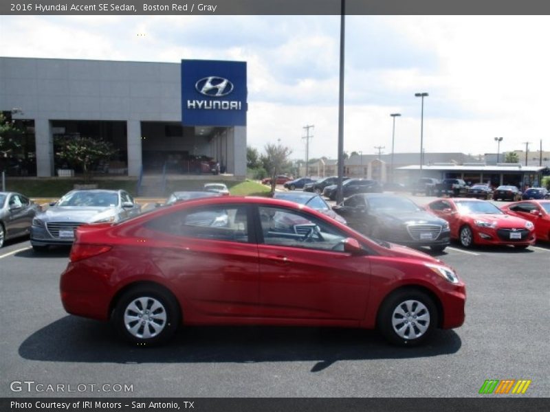 Boston Red / Gray 2016 Hyundai Accent SE Sedan