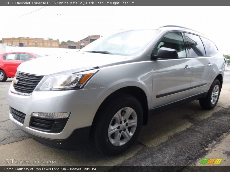 Silver Ice Metallic / Dark Titanium/Light Titanium 2017 Chevrolet Traverse LS