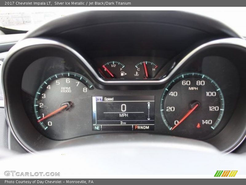 Silver Ice Metallic / Jet Black/Dark Titanium 2017 Chevrolet Impala LT