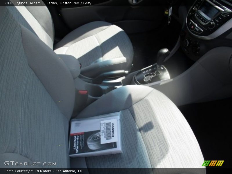 Boston Red / Gray 2016 Hyundai Accent SE Sedan