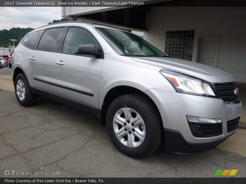 Silver Ice Metallic / Dark Titanium/Light Titanium 2017 Chevrolet Traverse LS