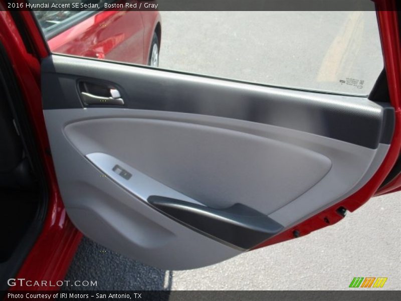 Boston Red / Gray 2016 Hyundai Accent SE Sedan