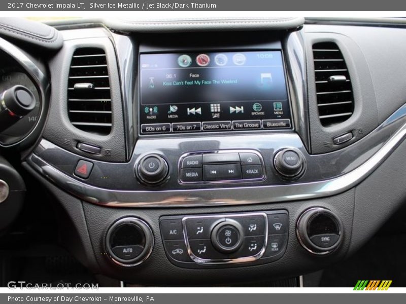 Silver Ice Metallic / Jet Black/Dark Titanium 2017 Chevrolet Impala LT