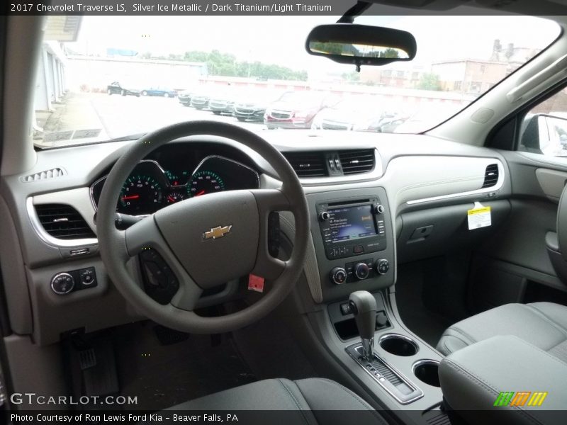Silver Ice Metallic / Dark Titanium/Light Titanium 2017 Chevrolet Traverse LS