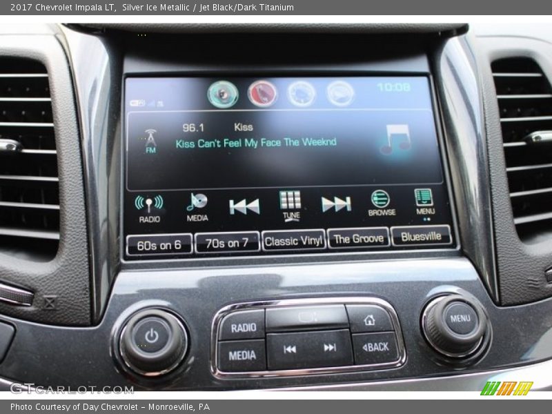 Silver Ice Metallic / Jet Black/Dark Titanium 2017 Chevrolet Impala LT