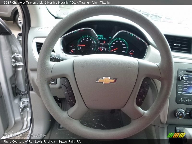 Silver Ice Metallic / Dark Titanium/Light Titanium 2017 Chevrolet Traverse LS